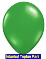 Baskısız 12 inc Metalik Yeşil balon