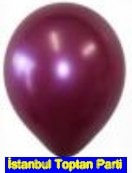 Baskısız bordo balon 12 inc balon