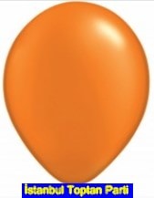 Baskısız turuncu balon 12 inc balon