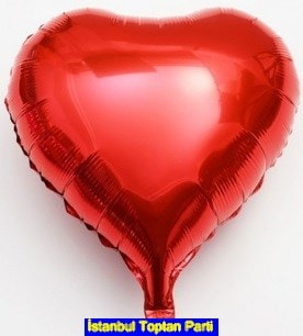 Kırmızı kalp folyo balon 18 inc