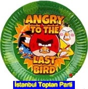 Angry bird tabak parti malzemesi 8 adet